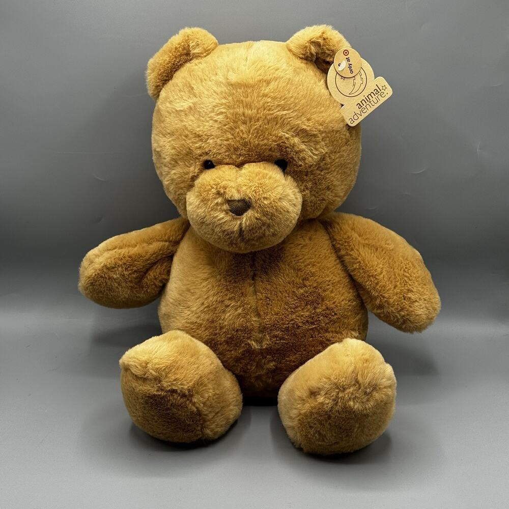 Animal Adventure Tan Teddy Bear Plush Stuffed Toy 14" Seated NEW 2022